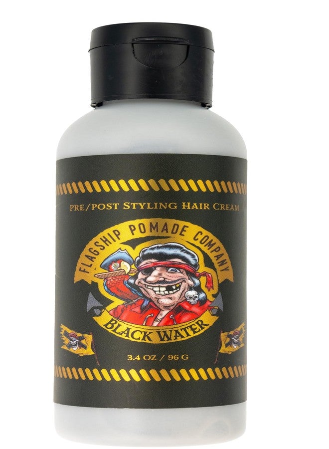 فلاج شيب كريم تصفيف الشعر بلاك ووتر للرجال - كريم تصفيف الشعر قبل الاستخدام - ثبات متوسط، لمعان خفيف، لمسة نهائية غير لامعة - كريم تصفيف الشعر السائل (3.4 أونصة) - Image 1